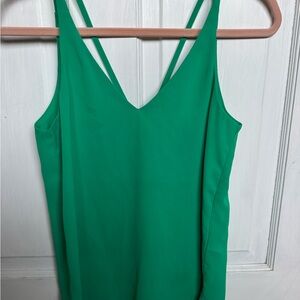 Topshop Vibrant Green Strappy Camisole (some faint stains, see pics)